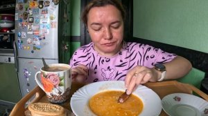 Голубцы, гренки. Мукбанг. Домашняя еда