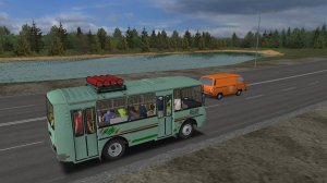 Поездка на ПАЗ-32054 по маршруту №14 по карте Ильинское