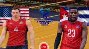 ВОЛЕЙБОЛ ЧЕМПИОНАТ МИРА (МУЖЧИНЫ).  США - КУБА.  ПРЯМАЯ ТРАНСЛЯЦИЯ