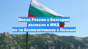 Посла России в Болгарии вызвали в МИД из-за беспилотников в Польше
