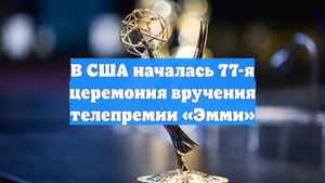 В США началась 77-я церемония вручения телепремии «Эмми»