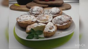 Корзиночки с творожным кремом.