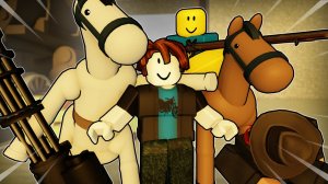 МЁРТВЫЕ РЕЛЬСЫ, НО ЛОШАДКА МИЛАЯ! Анимация Roblox | DEAD RAILS мультики Роблокс