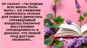Истории из жизни. ТЫ БУДЕШЬ ВСЮ ЖИЗНЬ ПОЛЫ МЫТЬ Аудио рассказы, Жизненные истории слушать