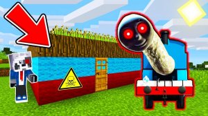 ПРОКЛЯТЫЙ ПАРОВОЗИК ТОМАС ПОСТРОИЛ ДОМ ПОД МОЕЙ ФЕРМОЙ В МАЙНКРАФТ ФИЛЬМ SCP THOMAS.EXE MINECRAFT