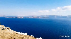 ГРЕЦИЯ. ЭГЕЙСКОЕ МОРЕ. ОСТРОВ САНТОРИНИ  ( ТИРА)