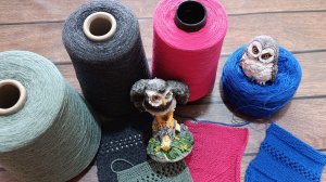 🦉Вяжу образцы 💪.Подбираю пряжу для нового проекта🧶