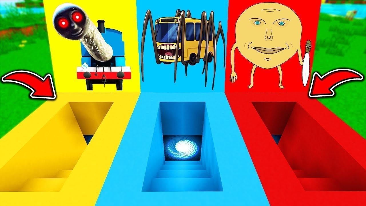 НУБ И ПРО ВЫБЕРИ ПРАВИЛЬНЫЙ ПОДВАЛ В МАЙНКРАФТ SCP АВТОБУС ПОЖИРАТЕЛЬ СИРЕНОГОЛОВЫЙ РАКУН И ДОЧКА смотреть онлайн