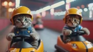 Кошки в парке развлечений