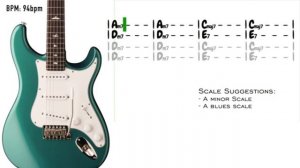 Smooth Soul Groove Guitar Backing Track in Am