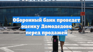 Оборонный банк проведет оценку Домодедово перед продажей