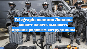 Telegraph: полиция Лондона может начать выдавать оружие рядовым сотрудникам