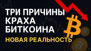 Три Причины Краха Биткоина. Новая Реальность