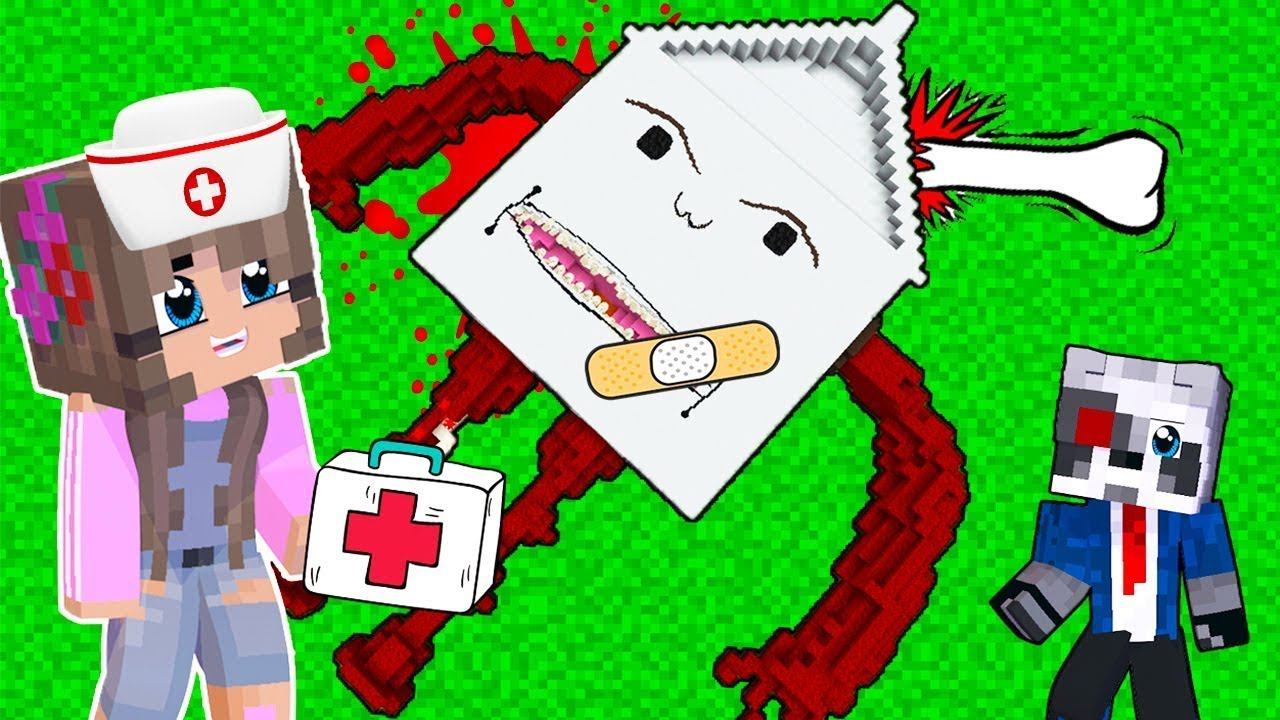 НУБ И ПРО НО ХОДЯЧЕЕ МОЛОКО ЗАБОЛЕЛ И ЕМУ НУЖНА ОПЕРАЦИЯ В МАЙНКРАФТ РАКУН И ДОЧКА ХИРУРГИ MINECRAFT смотреть онлайн