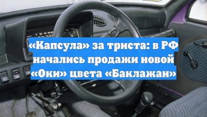 «Капсула» за триста: в РФ начались продажи новой «Оки» цвета «Баклажан»