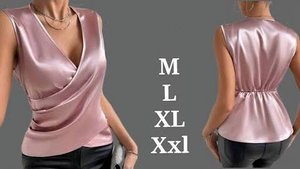 Моделирование атласного топа со складками по бокам