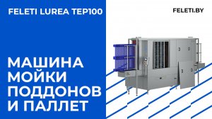 Тестирование машины мойки поддонов и паллет FELETI LUREA TEP/TSP100