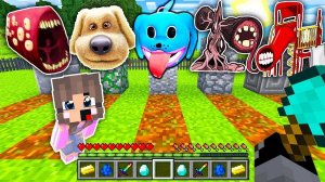 Выбери ПРАВИЛЬНУЮ МОГИЛУ СИРЕНОГОЛОВЫЙ SCP в МАЙНКРАФТ ЧЕЛОВЕК ЗА ОКНОМ РАКУН И ДОЧКА в MINECRAFT