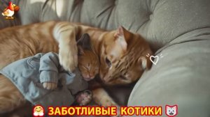 Заботливые котики спешат на помощь 😸😹😻 (336)