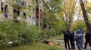 В городе Ангарск произошол взрыв газа в пятиэтажке.