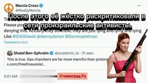 Звезду «Отчаянных домохозяек» Марсию Кросс назвали «антисемитом недели» за критику Израиля, - NYP