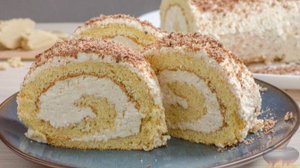 Гармония бисквита и крема. РУЛЕТ С ТВОРОЖНО-СМЕТАННЫМ КРЕМОМ