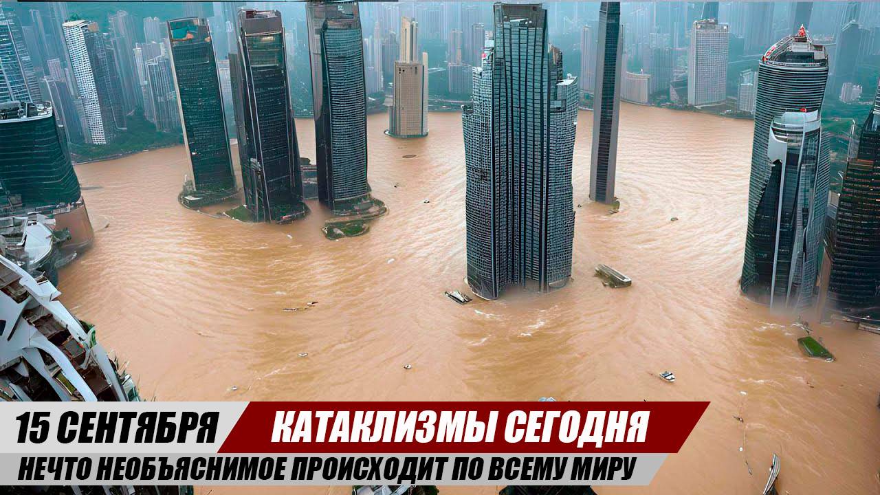 Новости Сегодня 15.09.2025 - ЧП, Катаклизмы, События Дня: Китай Наводнение США Торнадо Европа Шторм
