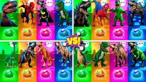 Динозавры МЕГАМИКС 145-148 уровни - Мультики про Динозавров | МУЛЬТФИЛЬМЫ ДИНОЗАВРЫ в Tiles Hop