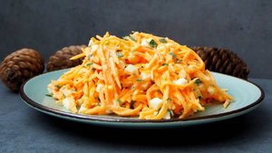 Салат из тыквы. Рецепт салата с тыквой и яйцом. ПП Салат.