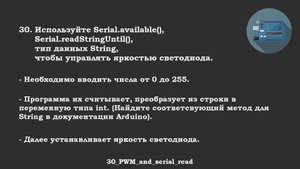 #30 задача: Вводить числа от 0 до 255, чтобы управлять яркостью светодиода.