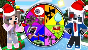 НАШЛИ НОВОГОДНЕЕ SCP КОЛЕСО ФОРТУНЫ В МАЙНКРАФТ НУБ И ПРО РАКУН И ДОЧКА MINECRAFT
