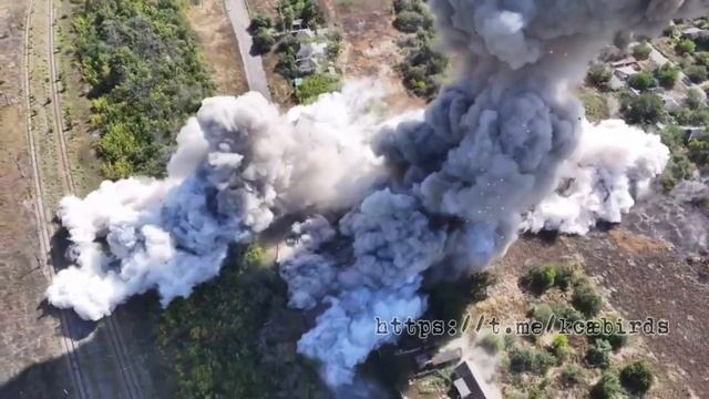Уничтожение склада боеприпасов ВСУ.