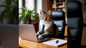 как кот стал офисным работником?