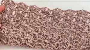 Красивый узор крючком.