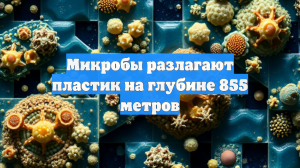 Микробы разлагают пластик на глубине 855 метров
