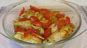 Сочная и вкусная куриная грудка с соусом.