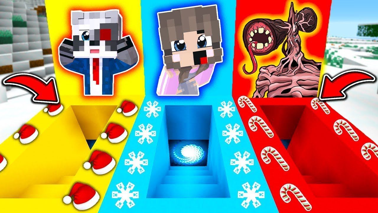 НУБ И ПРО В НОВОГОДНИХ ПОДВАЛАХ SCP В МАЙНКРАФТ ФИЛЬМ РАКУН И ДОЧКА MINECRAFT смотреть онлайн