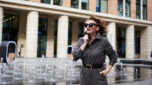 Теплый комбинезон "Итальянская клетка"