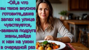 - Ой, а что вы такое вкусное готовите ,- заявила подруга жены, зайдя к нам на ужин в очередной раз