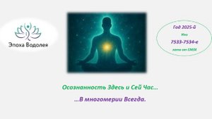 Осознанность Здесь и Сей Час. В многомерии Всегда.