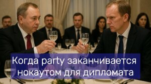 Когда party заканчивается нокаутом для дипломата.