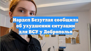 Нардеп Безуглая сообщила об ухудшении ситуации для ВСУ у Доброполья