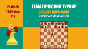 Второй тематический турнир. Защита Каро-Канн. Гамбитная система Lichess.org