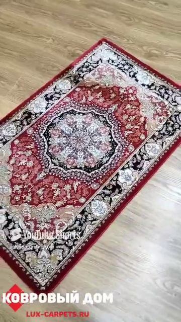 Ковер бамбуковый шелк Unique I081BP RED #коврыкраснодар #embroidery #интер #carpet #home #скидки смотреть онлайн