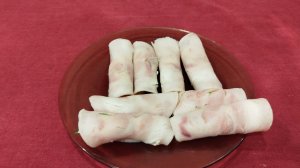 Готовлю охотничью закуску, рулетики из ветчины!
