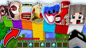 ВЫБЕРИ САМЫЙ ВЫСОКИЙ ПОРТАЛ В МАЙНКРАФТ SCP СИРЕНОГОЛОВЫЙ АНИМАТРОНИК СОЛНЦЕ И ЛУНА ДОЧА РАКУНА