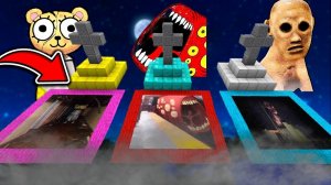 НУБ И ПРО ВЫБЕРИ СЕКРЕТНУЮ ЯМУ В МАЙНКРАФТ SCP РАКУН И ДОЧКА НОВАЯ РУБРИКА