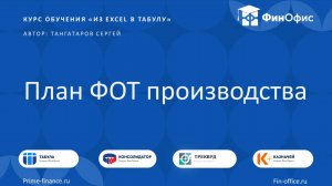 16. План ФОТ производства