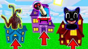 НАШЛИ СЕКРЕТНЫЕ ДОМА СИРЕНОГОЛОВЫЙ SCP В МАЙНКРАФТ РАКУН И ДОЧКА НОВАЯ РУБРИКА