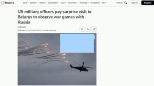 ‼️🇺🇸🇷🇺Американские военные неожиданно посетили Белоруссию, чтобы наблюдать за совместными учения